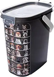 Pote Porta Ração Hermético 8,5lt Com Alça E Concha Medidora