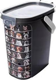 Pote Porta Ração Hermético 8,5lt Com Alça E Concha Medidora