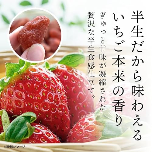 [前田家] いちご ドライフルーツ 130g 半生 イチゴ 苺 ドライいちご ストロベリー 丸ごとイチゴ 甘い香り おやつ おつまみ ビタミンC 葉酸 食物繊維 スイーツ 美容 健康 メール便 MAEDAYA 3枚目