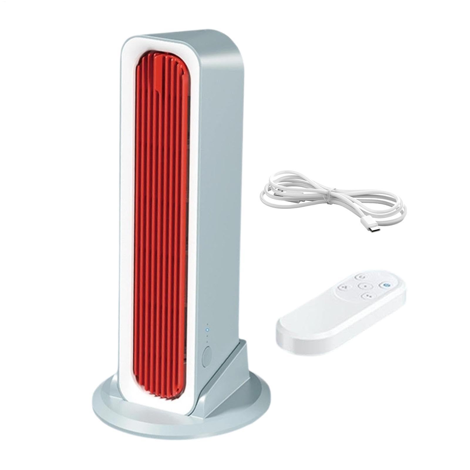 Ventilatore a torre, portatile, oscillante, silenzioso, senza pale | Ventilatore da scrivania rinfrescante, climatizzatore estivo, caldo, studio, lavoro, dormire, casa, ufficio, camera da letto