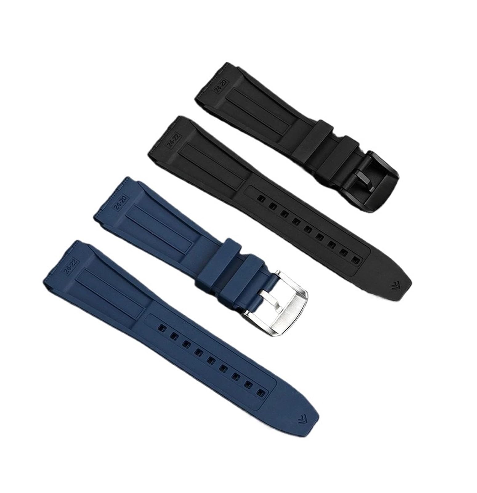 Genérico Correa de caucho FKM 22 mm y 24 compatible con Super Chronomat B01 44 Avenger, correa reloj fluorado resistente al agua for hombre