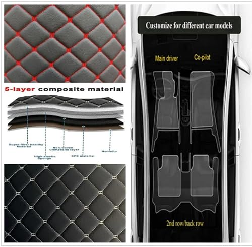 Miniatura 4 de Compatible con Honda Civic Coupe Sedan Hatchback Tipo R 1990-2024, todos los modelos, juego completo de 2 filas delanteras y traseras para todo tipo