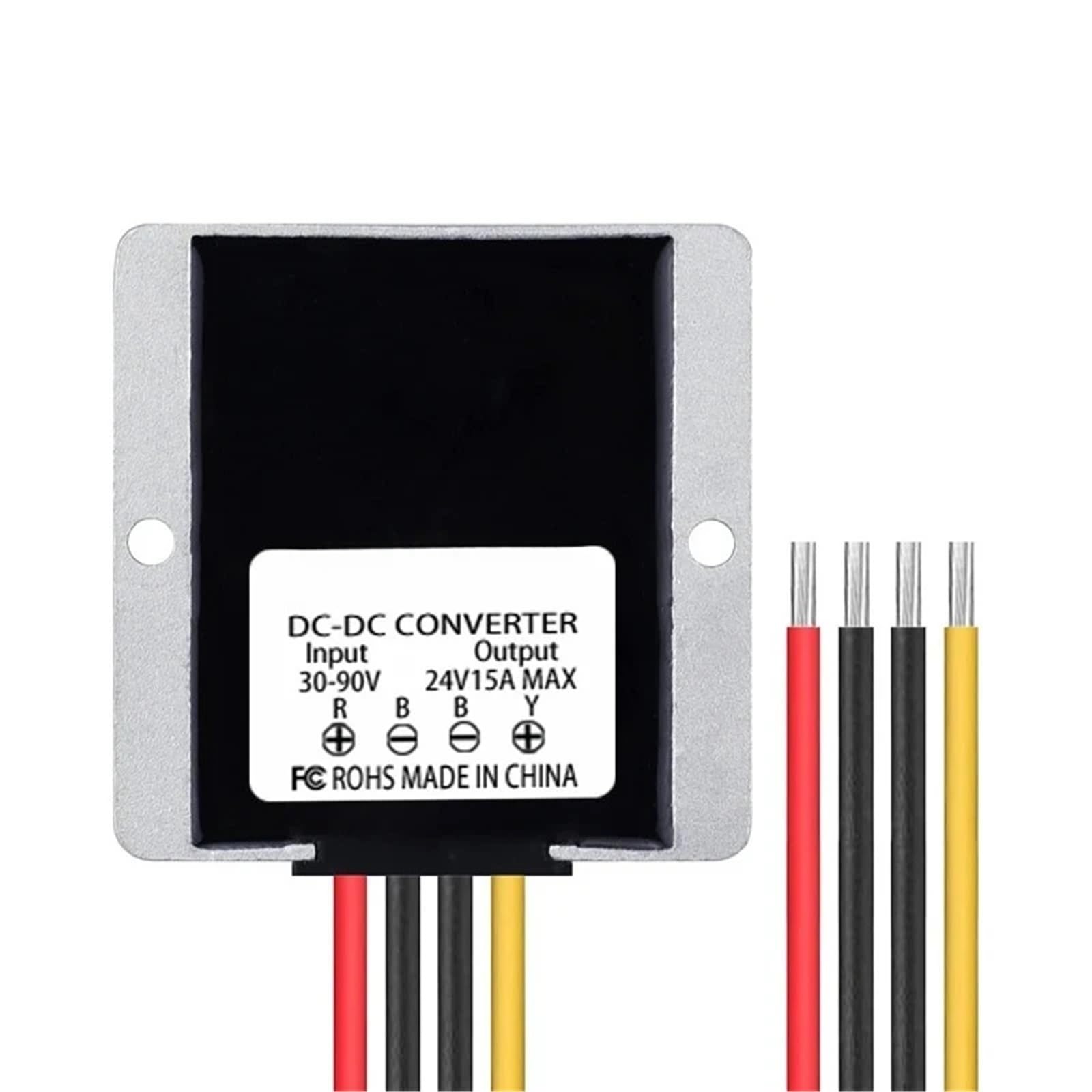 Mxcdtrptj 30-90V To 24V 15A 30-90V 36V 48V 36V To 24V 20A 480W Step-Down Dc Dc Converter 60V 48V-24V 20A Voltage Regulator(30-90V To 24V 15A)