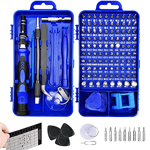 LiRiQi 130 en 1 Juego de Destornilladores de Precisión con Magnetizador, Kit de Herramientas...