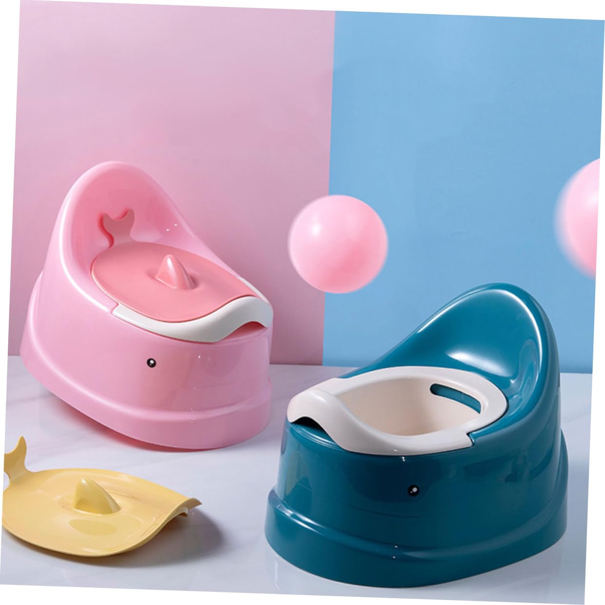 Didiseaon Kinder Toilettentrainingssitz Leicht und Wiederverwendbar aus Pp für Jungen und Mädchen für Auto und Reisen Praktisches Kleinkind Töpfchen