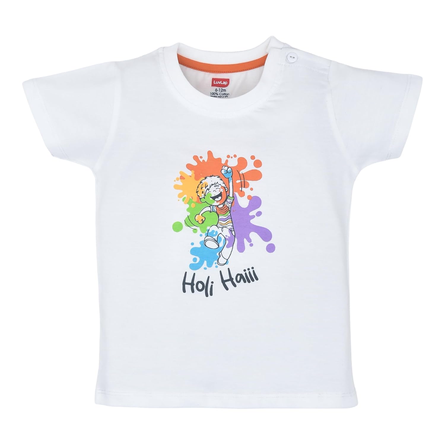 LuvLap Baby Boys Holi Half Sleeves Boys T-Shirts 100% Cotton Pack of 1 - Review, Price and Buying Guide