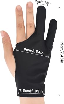 Artist Glove For Graphics Drawing Tablet,Drawing Glove,Glove For Drawing On A Graphic Display,Glove Artist Two Finger,Glove For Graphic Tablet,Art Creation And Ipad Pro Pencil
