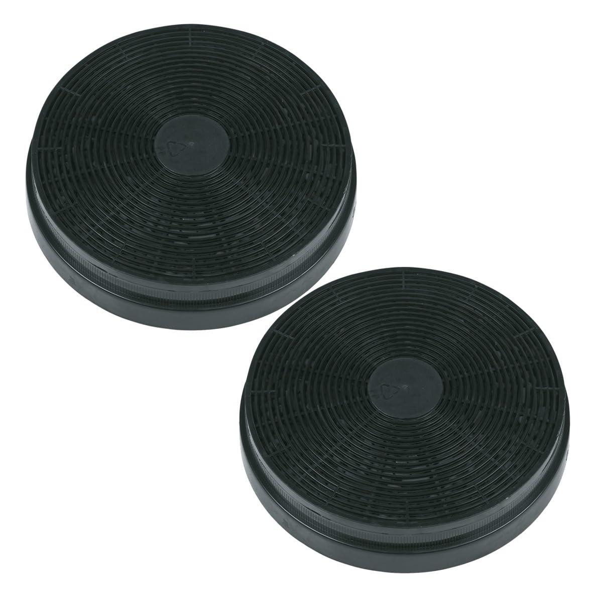 Respekta Aktivkohlefilter für Dunstabzugshauben / 2 Stück im Set/Fettfilter Dunstabzugshaube für Umluftbetrieb/MIZ 0023 N