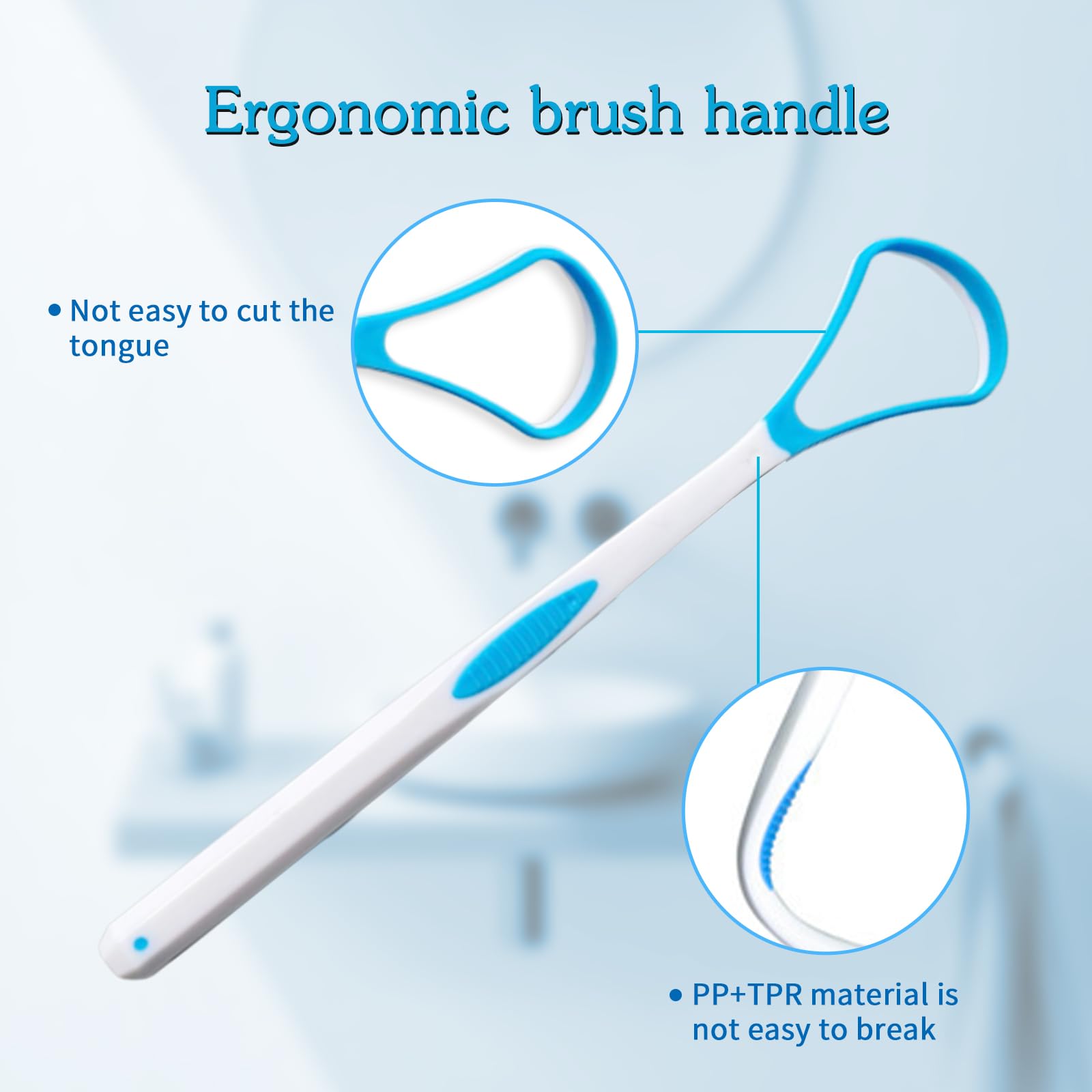 5 Pieces Tongue Scraper Cleaner for Adult & Kids - Image 3
