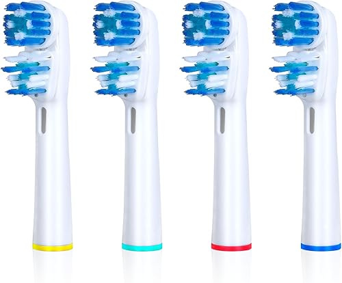 Cabezales de cepillo de repuesto compatibles con Oral B, diseño de doble limpieza, cabezales de cepillo de doble limpieza, compatibles con cepillo