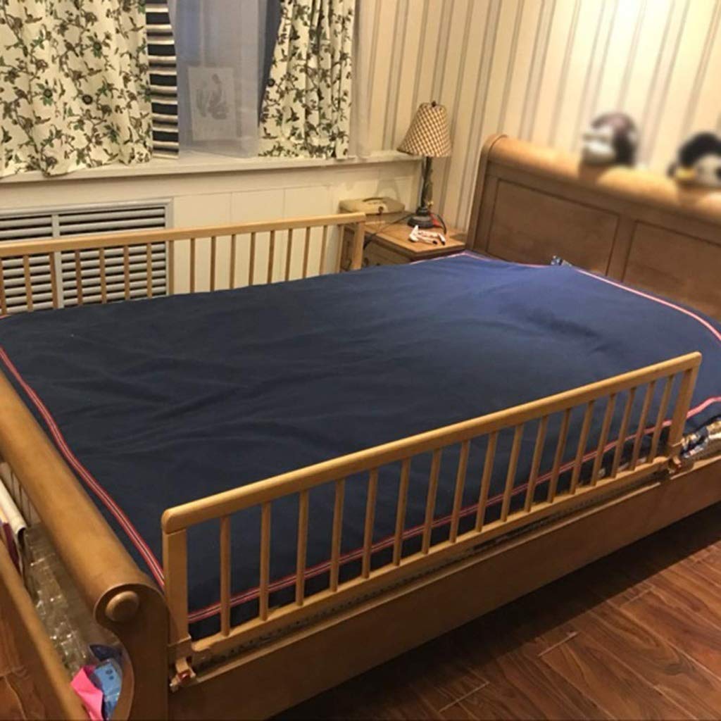 Barandillas de Cama para Personas Mayores de Madera de Haya Plegables, barandilla de Seguridad Universal para Adultos, para Camas empotradas con láminas (tamaño: 105 x 32 cm)