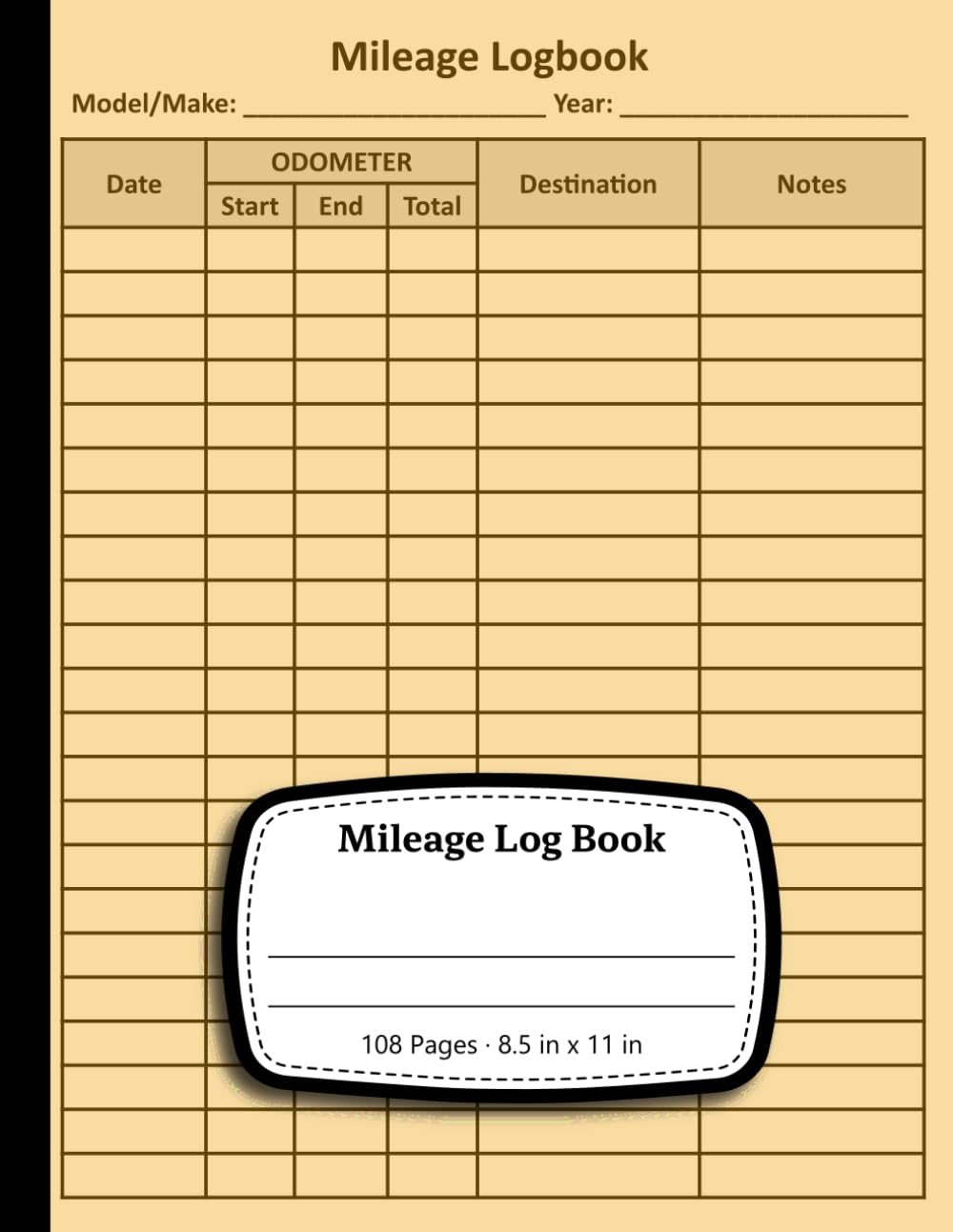 Mileage Log Book: Driver's Mileage Logger for Taxes | Get Your Tax Refund!