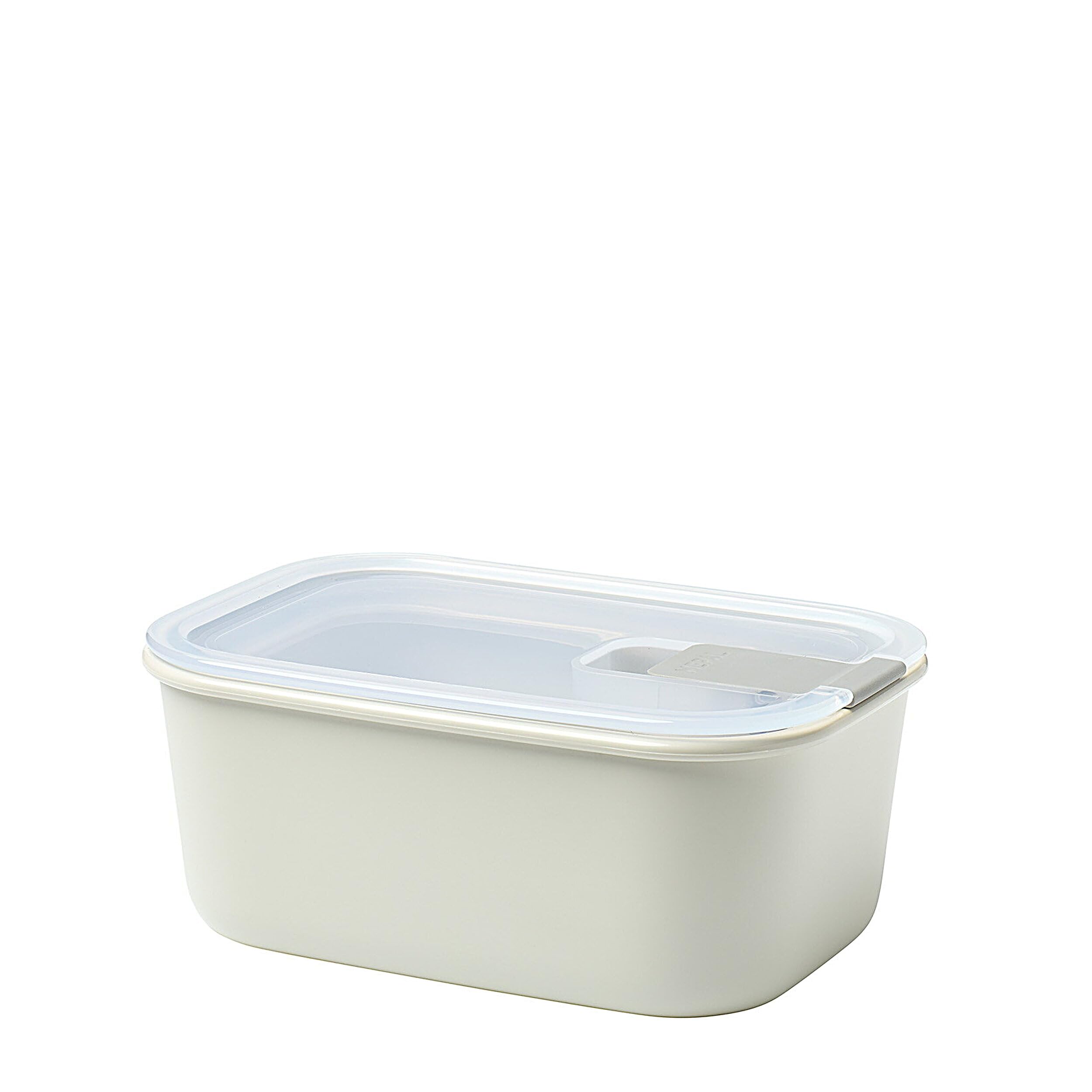 MepalFood container EasyClip – Food containers with lids - Clip closure - Suitable for the microwave, steam oven, refrigerator & freezer - Airtight & leakproof - 700 ml - Nordic white