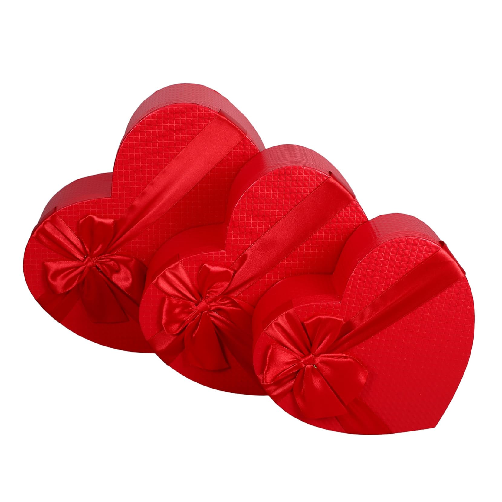 ERINGOGO 3stücke Teiliges Set Herzform Geschenkschachteln Rot Dekorative Verpackung Für Valentinstag Geburtstage Und Jubiläen Kreative Geschenkverpackung Für Besondere Anlässe