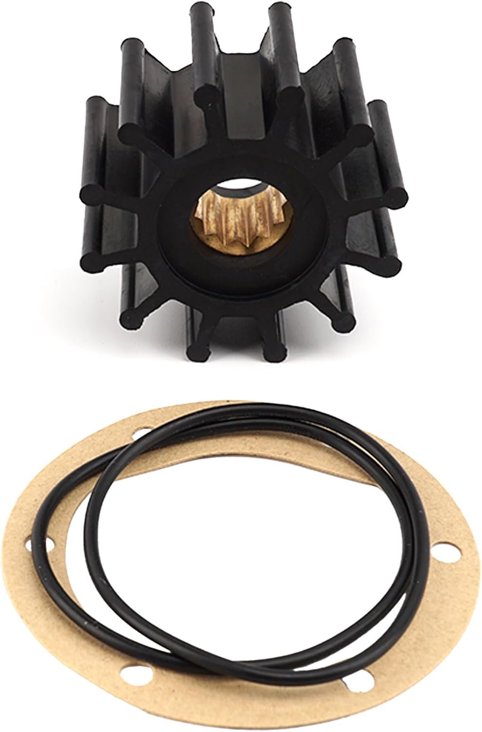 25-12060 Seawater Impeller Service Kit Compatible with Northern Lights 16 20 33 753 773 843 844 864 984 Generators Diesel Engine Raw Sea Cooling Water Pump 25-12057 25-15405
