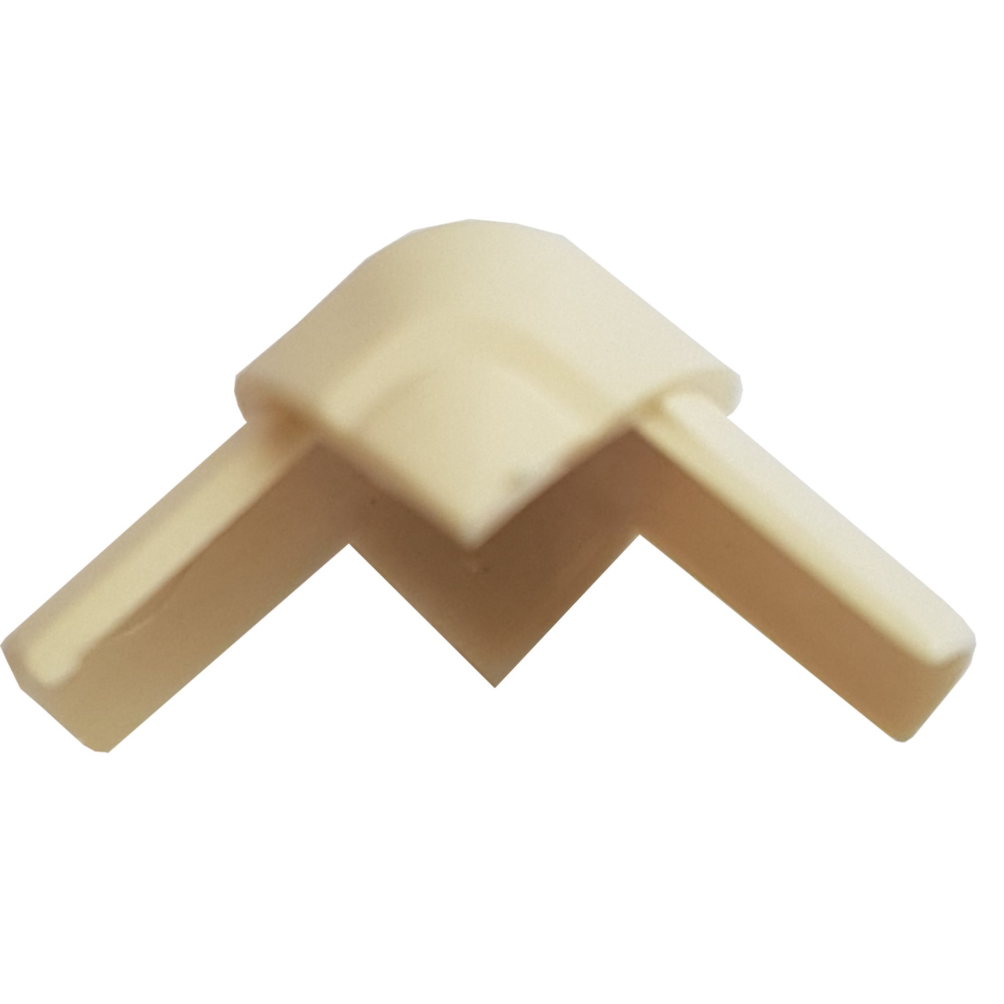 Loops 16Mm X 8Mm Magnolia Smooth Fit Right Angled External Over Bend Trunking Adapter