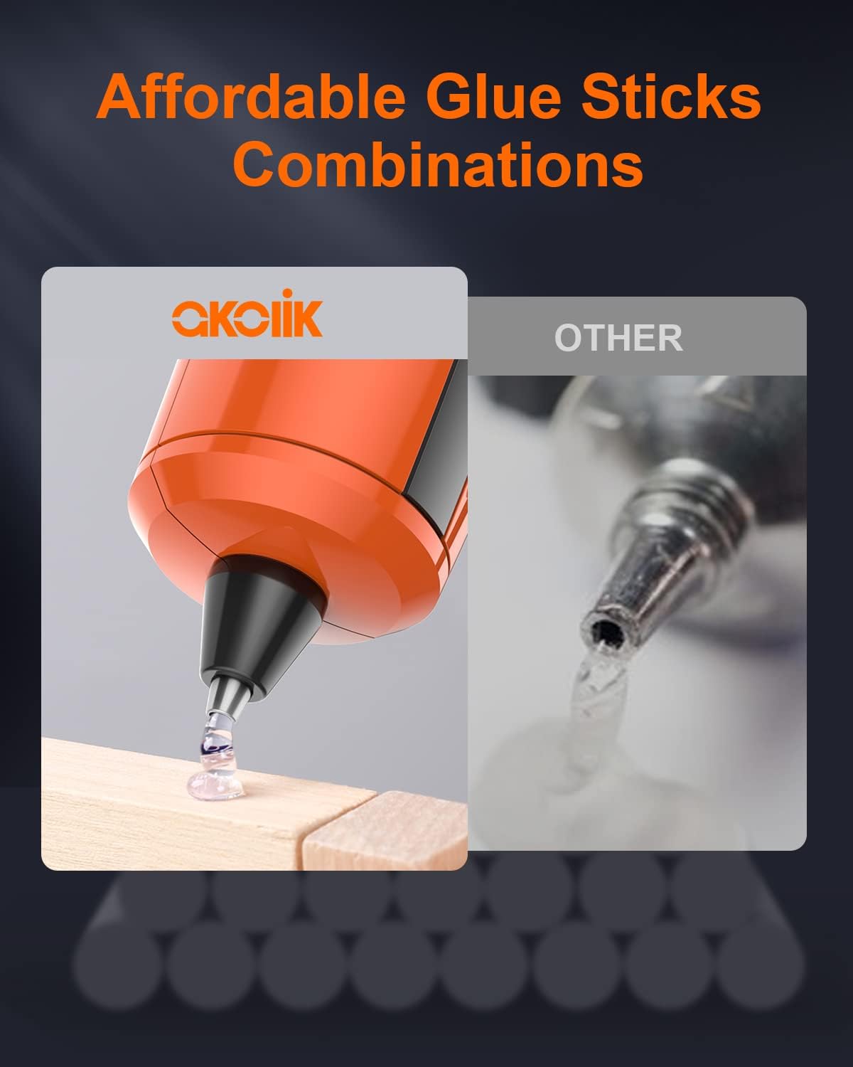 akolik 50W Mini Hot Glue Gun, Anti-Drip Fast Preheating Mini Glue Gun Kit with 30 PCS Glue Sticks for DIY, Arts & Craft, Home Repairs, and Decorations 50W : Arts, Crafts & Sewing