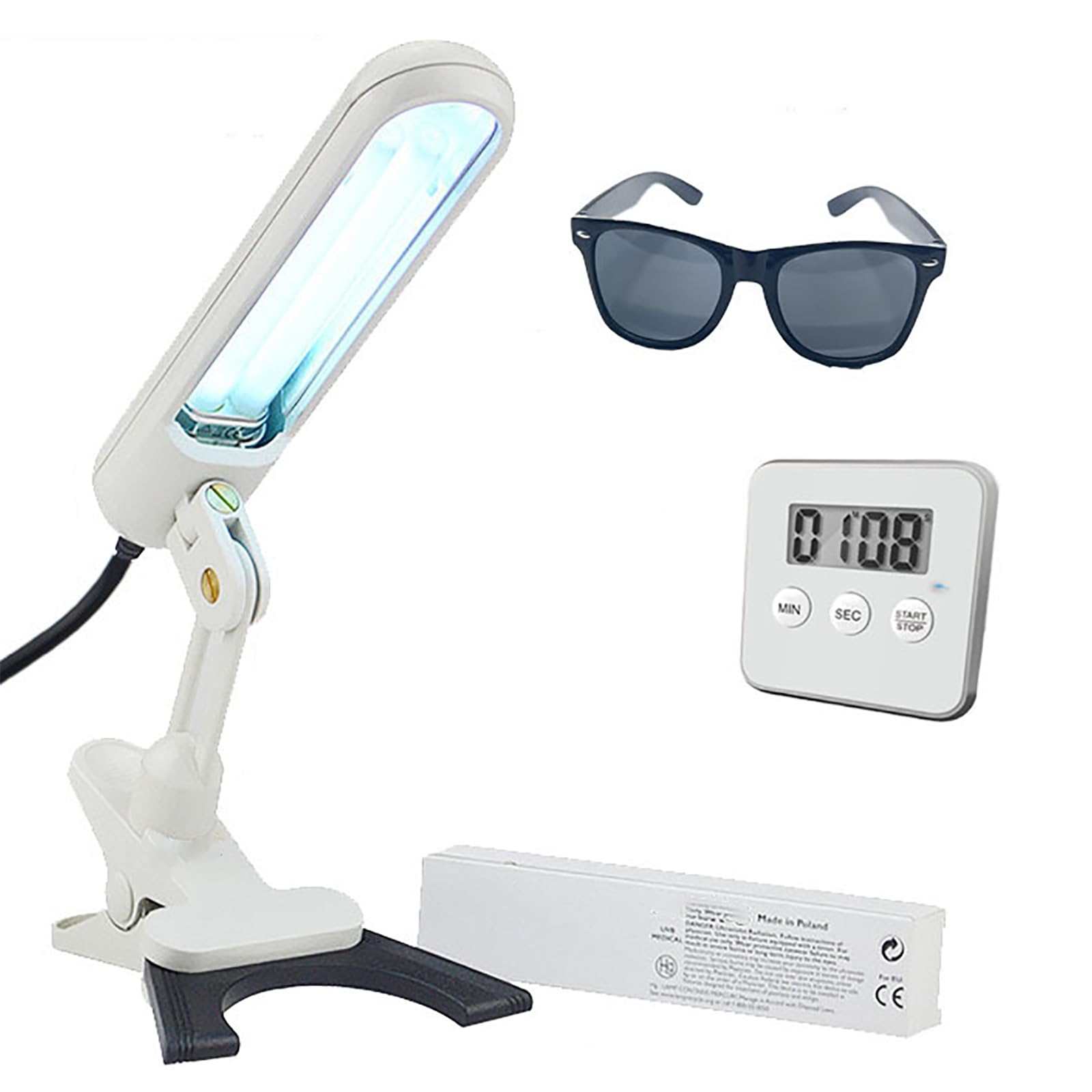 家庭用エキシマライト光線 UVB LIGHT THERAPY DEVICE UVB Therapy Lamp, Portable Handheld Therapy Lamp, 311nm