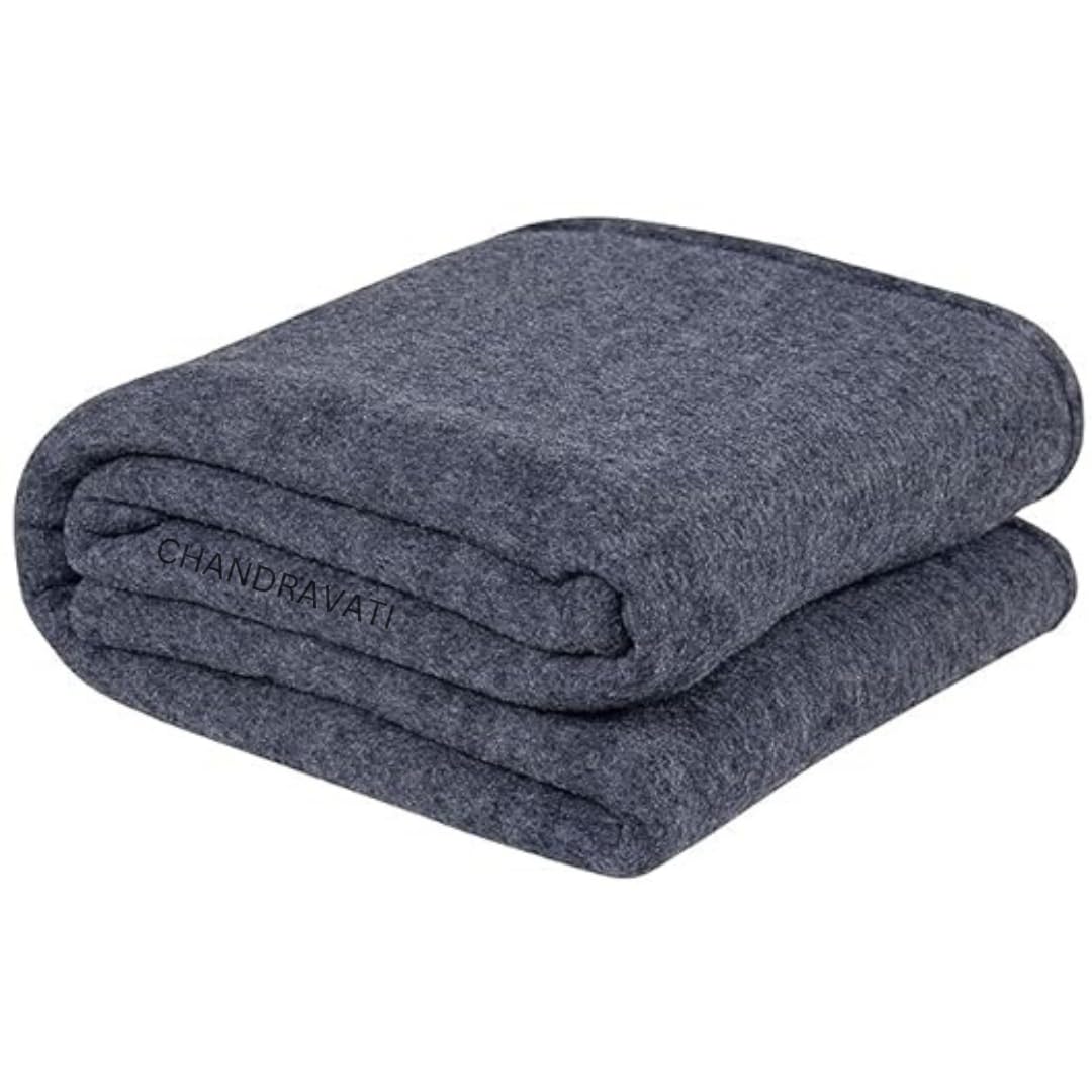 CHANDRAVATI Woolen Blanket Warm and Super Soft Heavy Weight Single Bed Blankets for Heavy Winter ||Breathable, Skin Friendly || 152 x 225 cm || Charcoal Grey (B0DGDD7JH2) Amazon Price History, Amazon Price Tracker