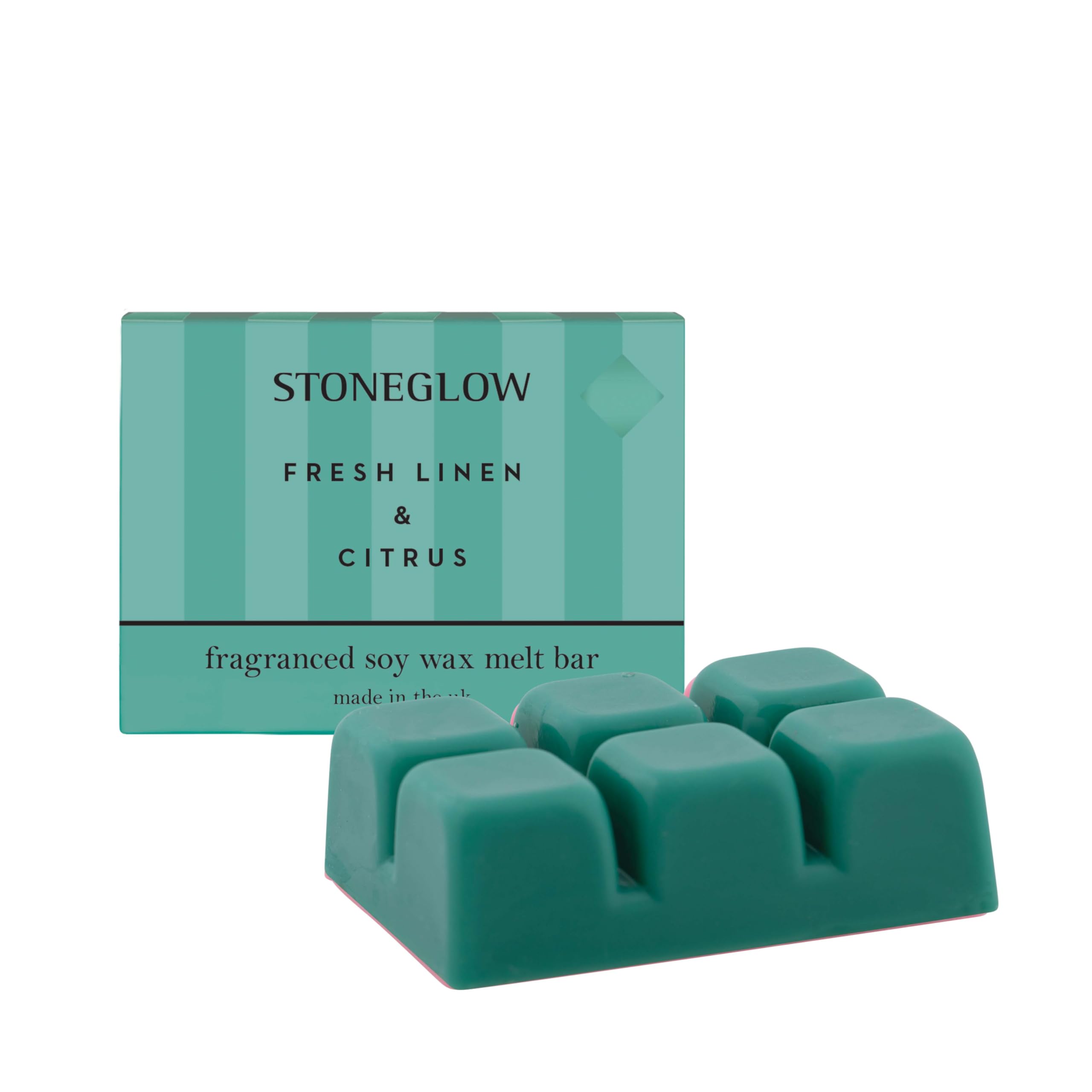 Stoneglow Green Modern Classics - Fresh Linen & Citrus Soy Wax Melt Bar 79G