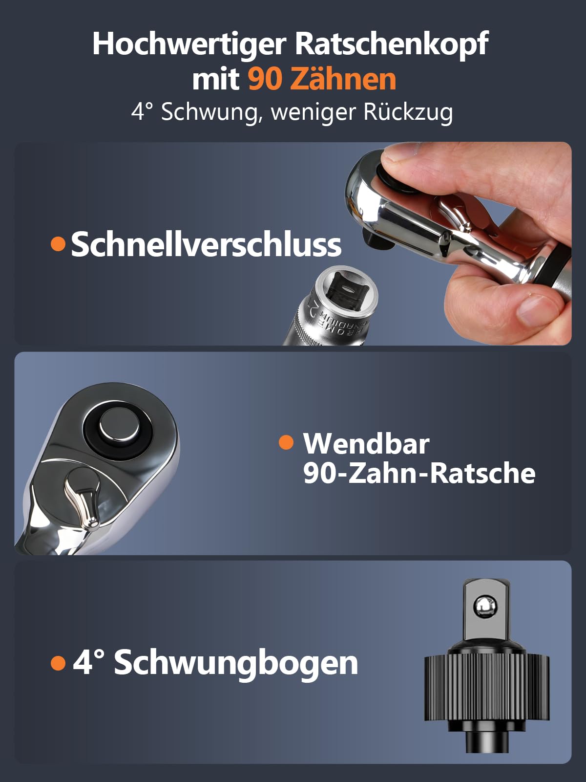 10-200Nm Digitaler Drehmomentschlüssel| 1/2" Antrieb 90-Zahn-Ratschen | Vibrations- LED- & Summeralarm | Mit Adapter & Verlängerung