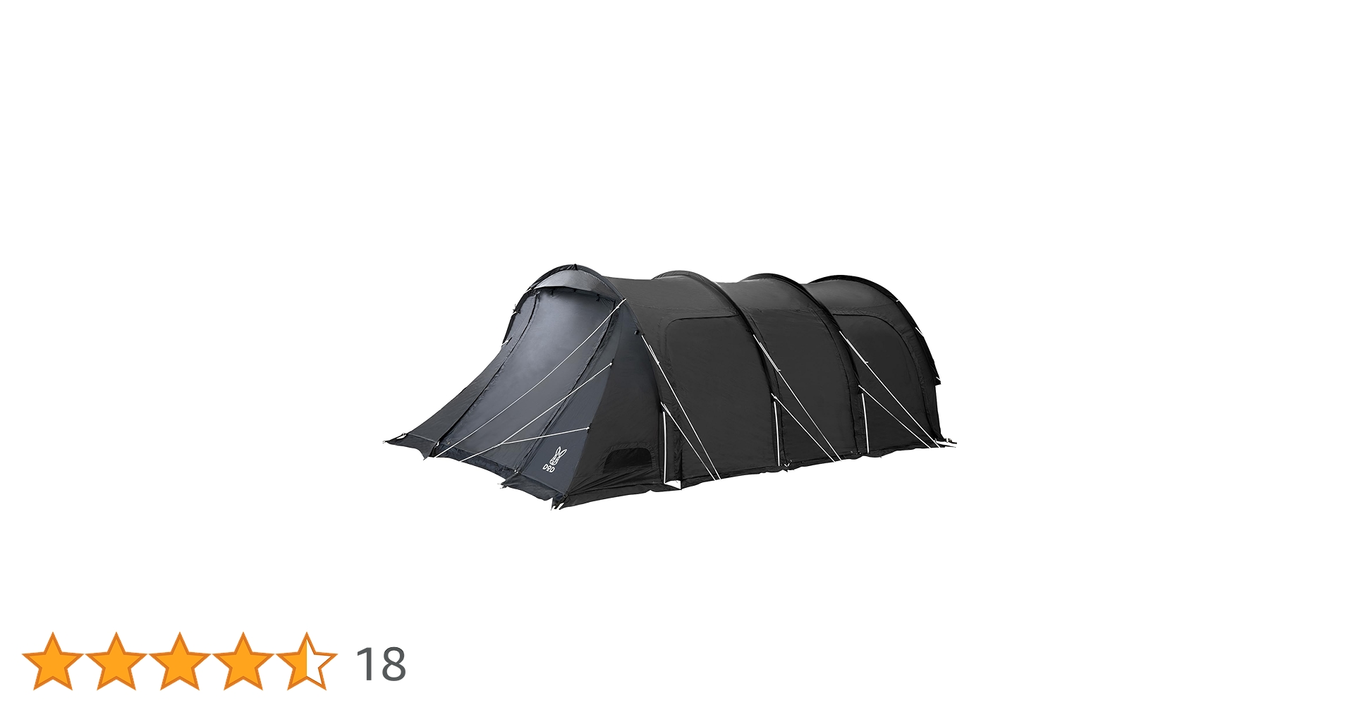 DOD KAMABOKO TENT 3M T5-689-TN 4点セット DOD T5-689-BK Kamaboko Tent 3M [For 4-5 People] 2 Room Tent