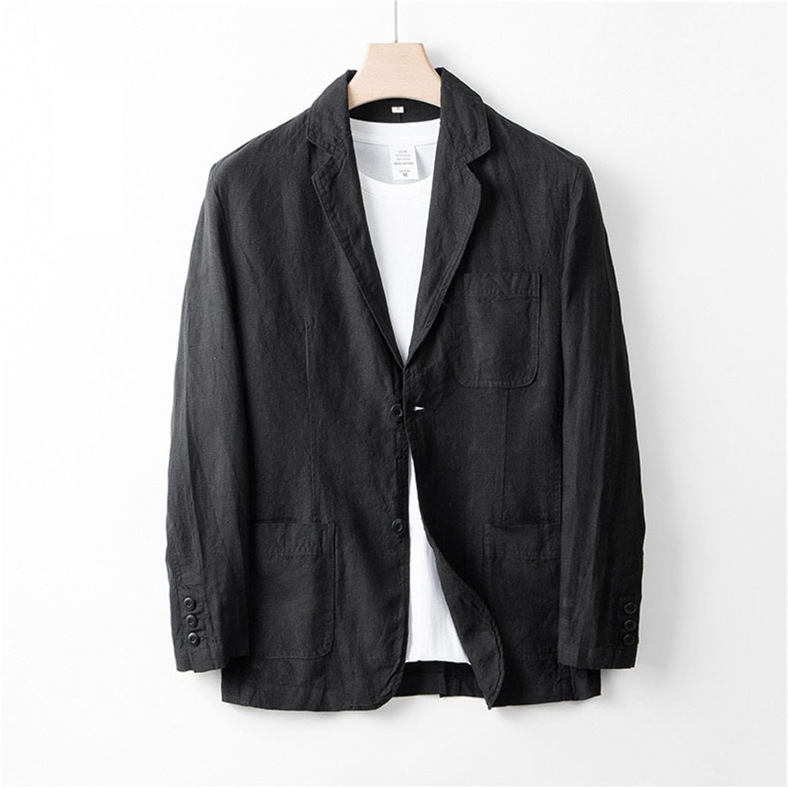 Blazer Uomo Estivo, Slim Fit Blazer 1 Bottone Monopetto Formale Business Suit Giacca Primaverile Uomo Giacca da Lavoro da Uomo Formale Business per Feste in Ufficio Lavoro Matrimonio Ospite Festa