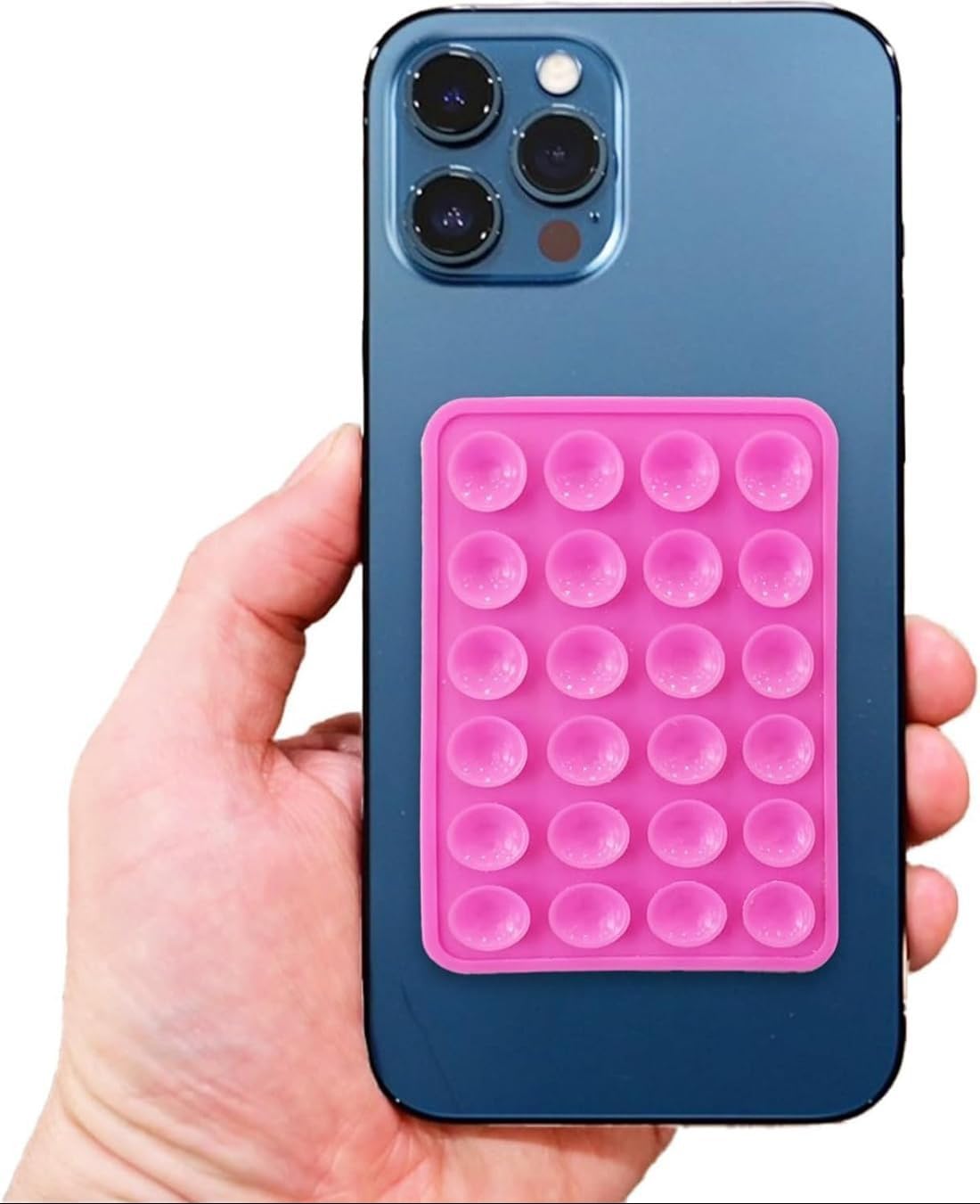 Silicone Suction Cup Phone Sticker Pad, Multi-Surface Grip Mount Compatible with iPhone and Smartphones-image-0