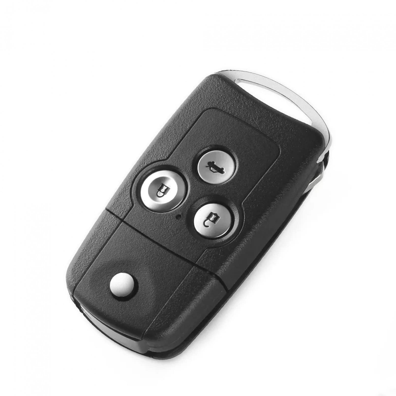 Lot 2 Coques Clé Voiture 3 Boutons - Compatibles Honda Accord & Civic, Boîtier Remplacement ABS Noir, Accessoire Auto