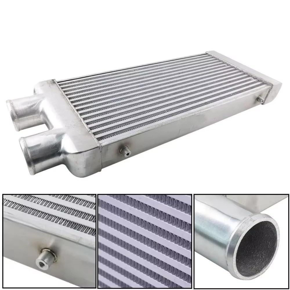 Chłodnica turbiny 3'' I/O 600x300x76 z tej samej strony mocowanie Turbo Intercooler płyta aluminiowa zestaw chłodnicy części silnika układ chłodzenia