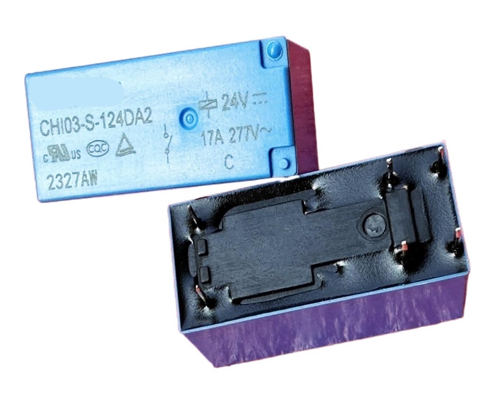 Yzwrwrmktb One Color 1Pc Chi03-S-124Da2 24V (115Fa6-12V/24V-17A) Relay 6Pins