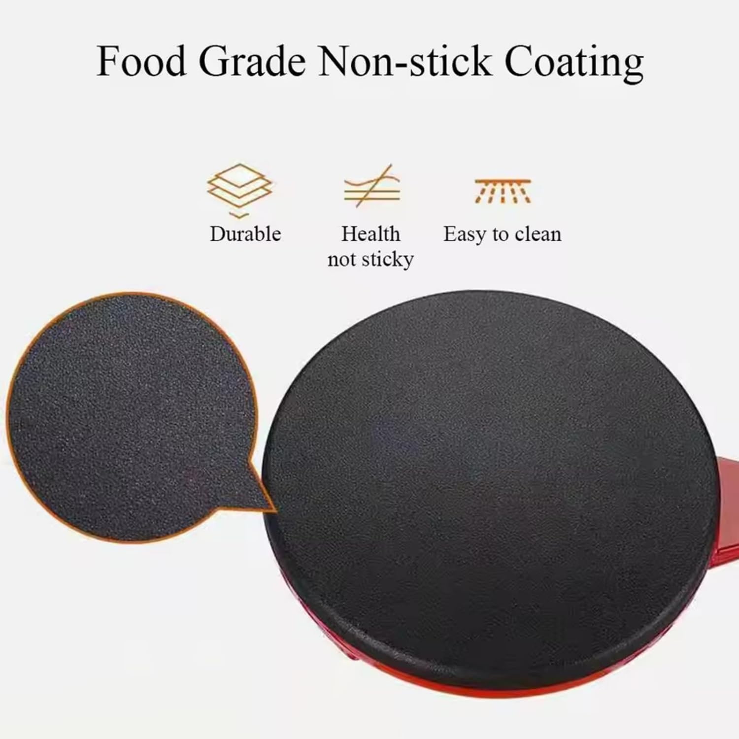 Crepe Maker elettrico, padella antiaderente da 20,3 cm con piastra per immersione e frusta per uova, riscaldamento rapido completamente automatico, controllo automatico della temperatura per crepes