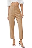 Women&apos;s High Waisted Business Trousers Straight Leg Pleated Office Slacks Pants