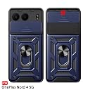 TheGiftKart Tough Armor Bumper Back Cover Case for OnePlus Nord 4 5G | Sliding Camera Cover, Kickstand & Ring Holder | 360 Degree Protection Back Cover Case for OnePlus Nord 4 5G (PC & TPU, Blue) gallery image