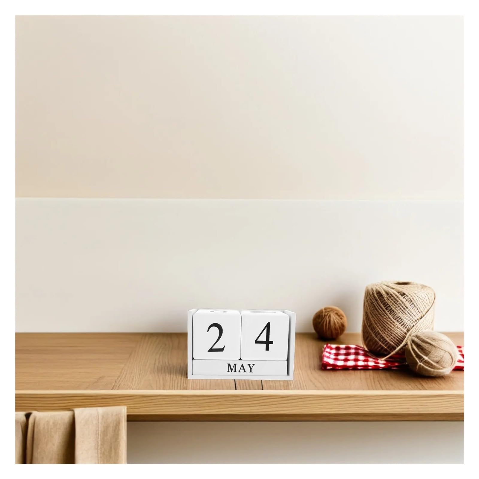 Calendrier De Bureau En Bois Bloc Flip