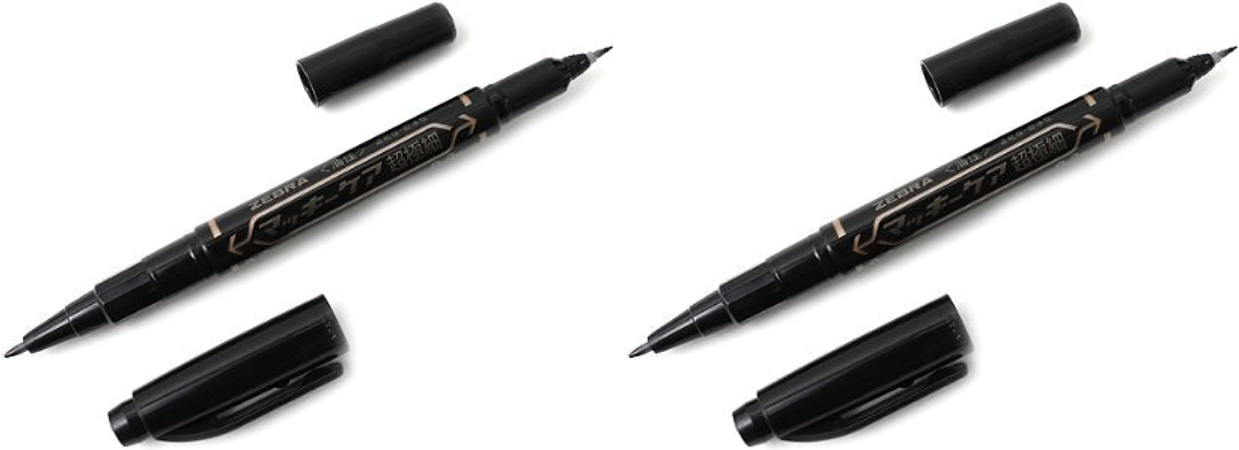 Zebra Mackee Care Double-Sided Marker Pen - Extra Fine Point - Black