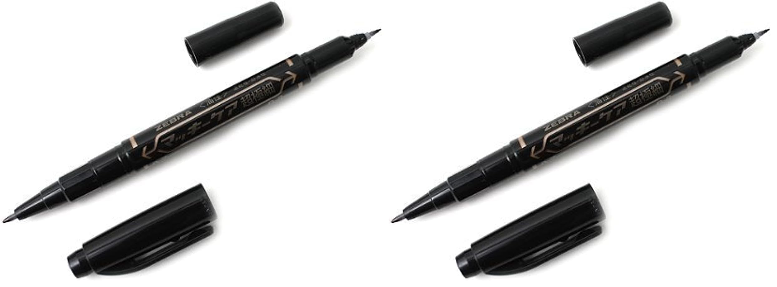 Zebra Mackee Care Double-Sided Marker Pen - Extra Fine Point - Black