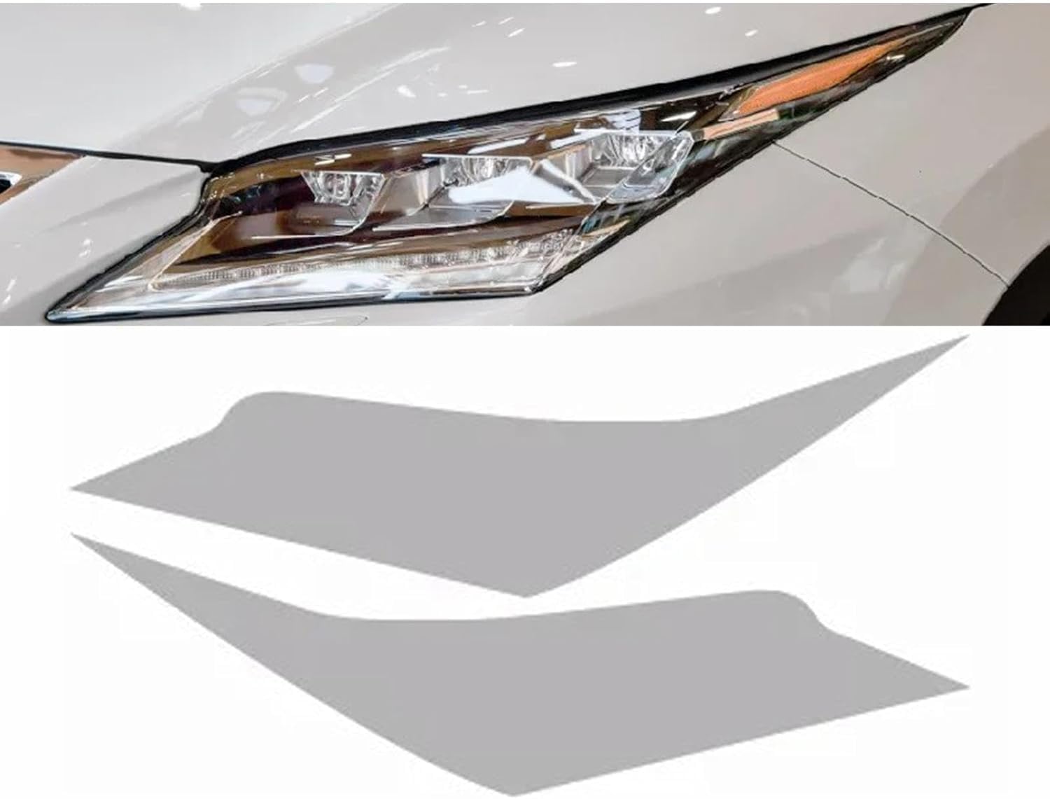 Samlng Transparent Car Front Light Film For Lexus Rx 2016-2019 Car Headlight Anti Scratch Protection Film Tpu Sticker