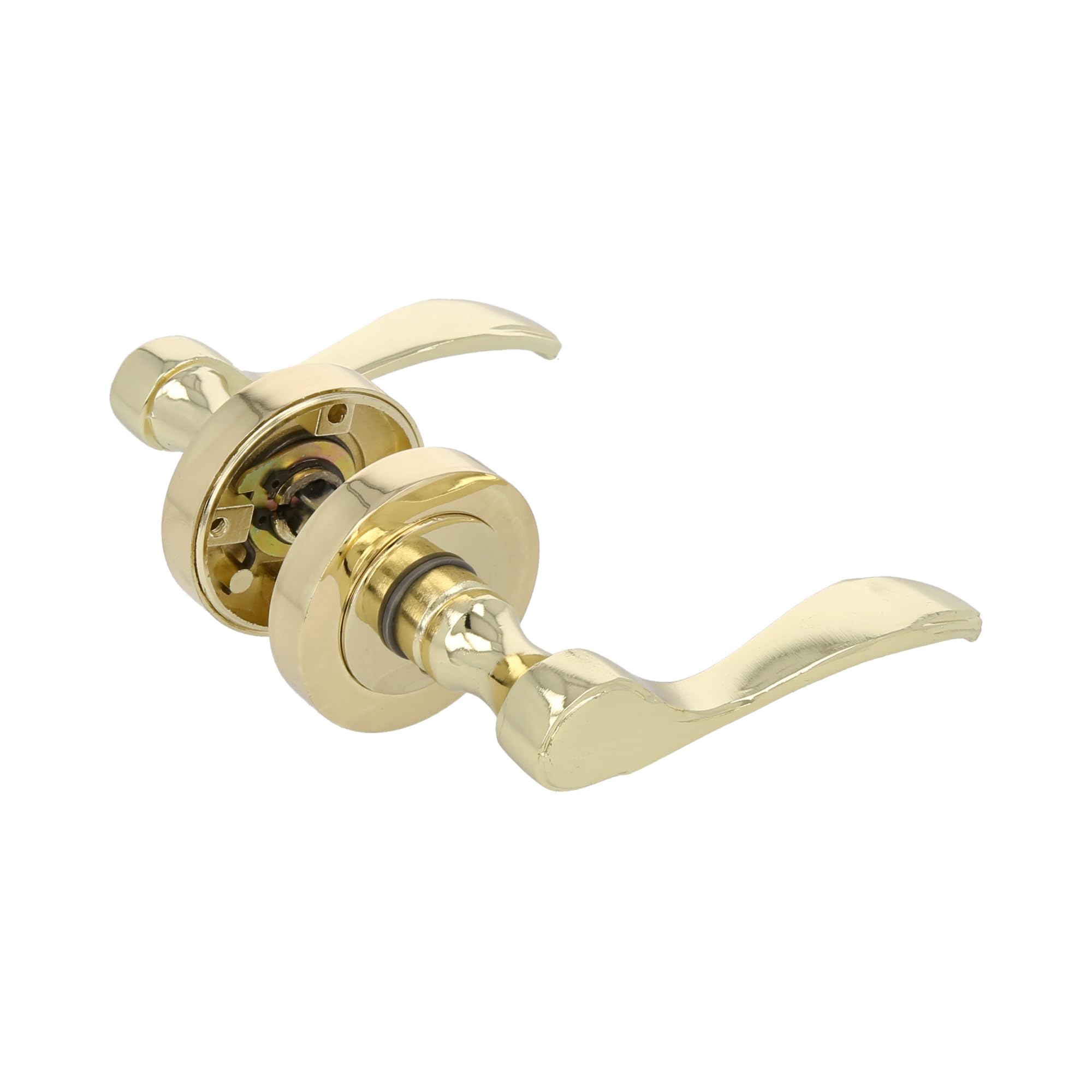 Amig - Door Handle Set including Handle and Rosette - Model Yaltarz - Made of Painted Brass Steel - Dimensions: 52 mm - 6 mm Square Pin