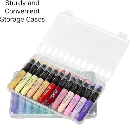 Miniatura 8 de KINGART Juego de barras de gel pastel, pigmentos de artista, 24 colores únicos, solubles en agua, cremosos e inodoros, uso en papel, madera, lienzo