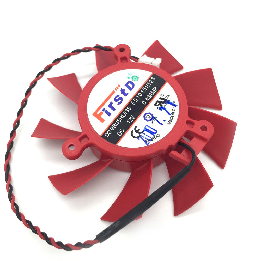 FD7015H12S 12V 0.43A For Mac Pro ATi Radeon HD 5770 / 5850 Series Video Card Cooling Fan
