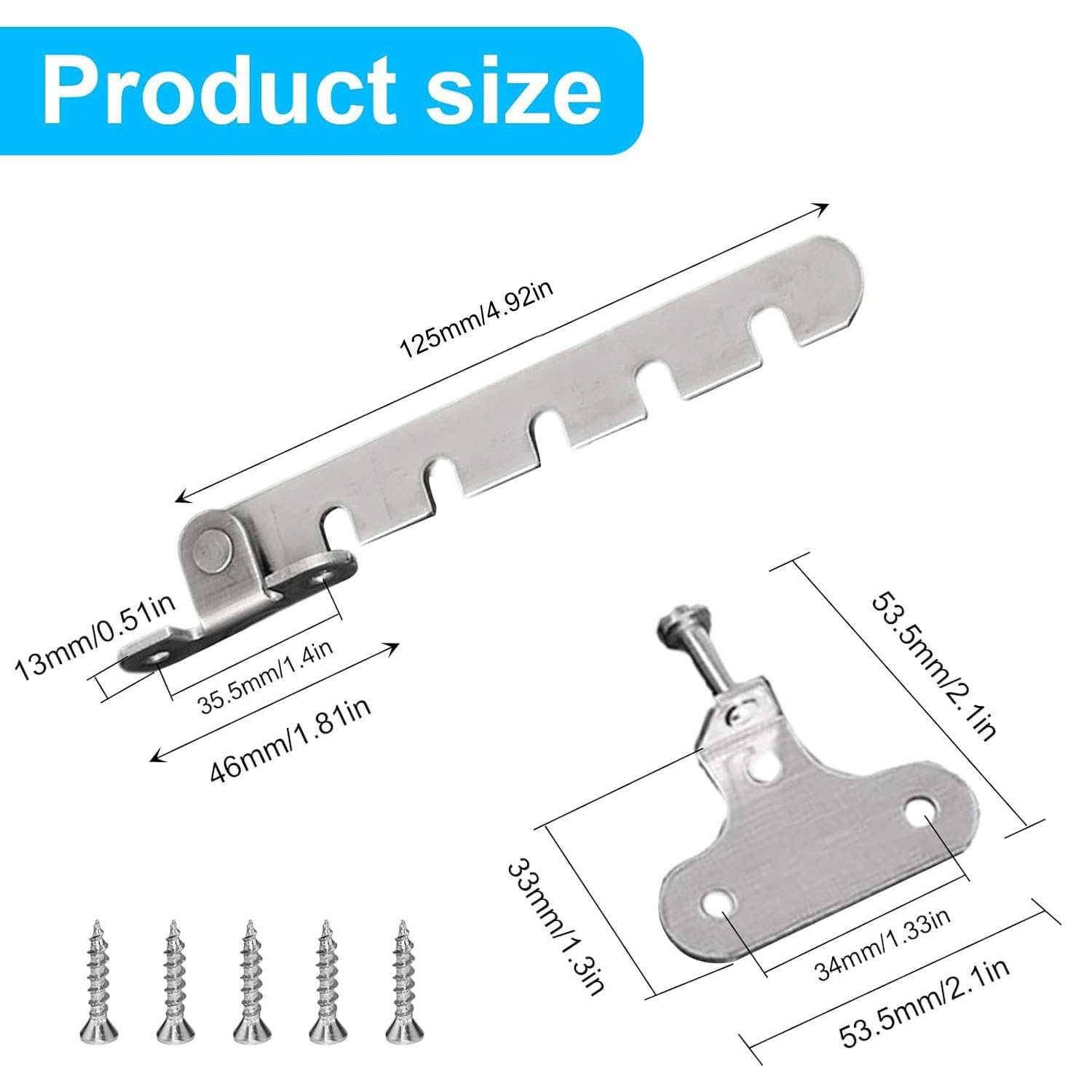 Pestillo restrictor de ventana, paquete de 4, gancho de viento para ventana, cerraduras de seguridad ajustables para ventanas, cerraduras de seguridad restringidas a prueba de niños, acero