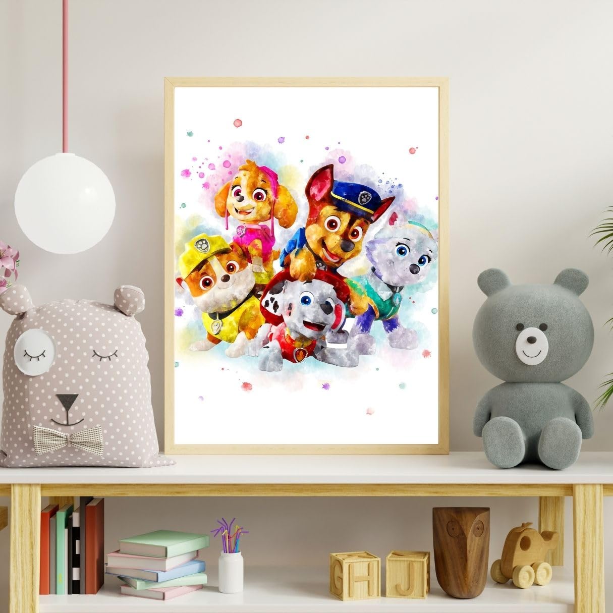 Poster Tela Ma Little Canv Pat Patrol Zuma – 30x40 Cm, Decorazione Cameretta Bambini, Senza Cornice, Stampa Resistente