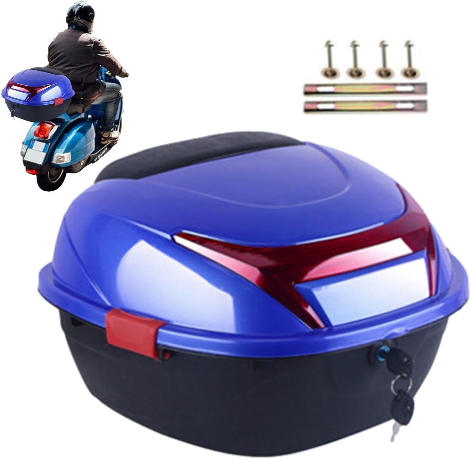 Motorcycle Luggage Box Ergonomic Design Waterproof Design Built-in Base