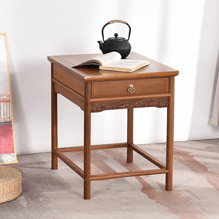 eexbz Sofa Wooden Small Tea Table Sofa Side Table Chinese Style Small Square Table Balcony Tea Table Side Cabinet Sofas for Living Room