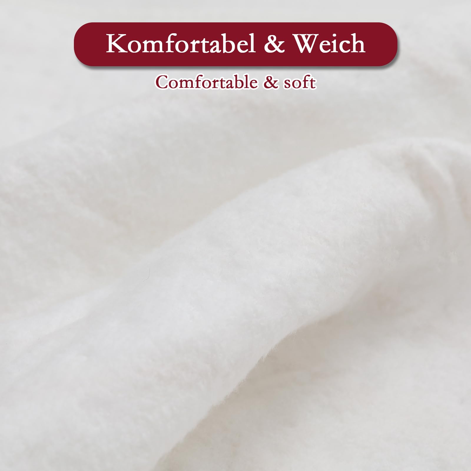 REDKEY Wärmeunterbett mit Abschaltautomatik, Heizdecke Unterbett mit 7 Temperaturstufen, Heizunterbett mit Überhitzungsschutz, waschbar, 160x130 cm, Befestigungsgurte