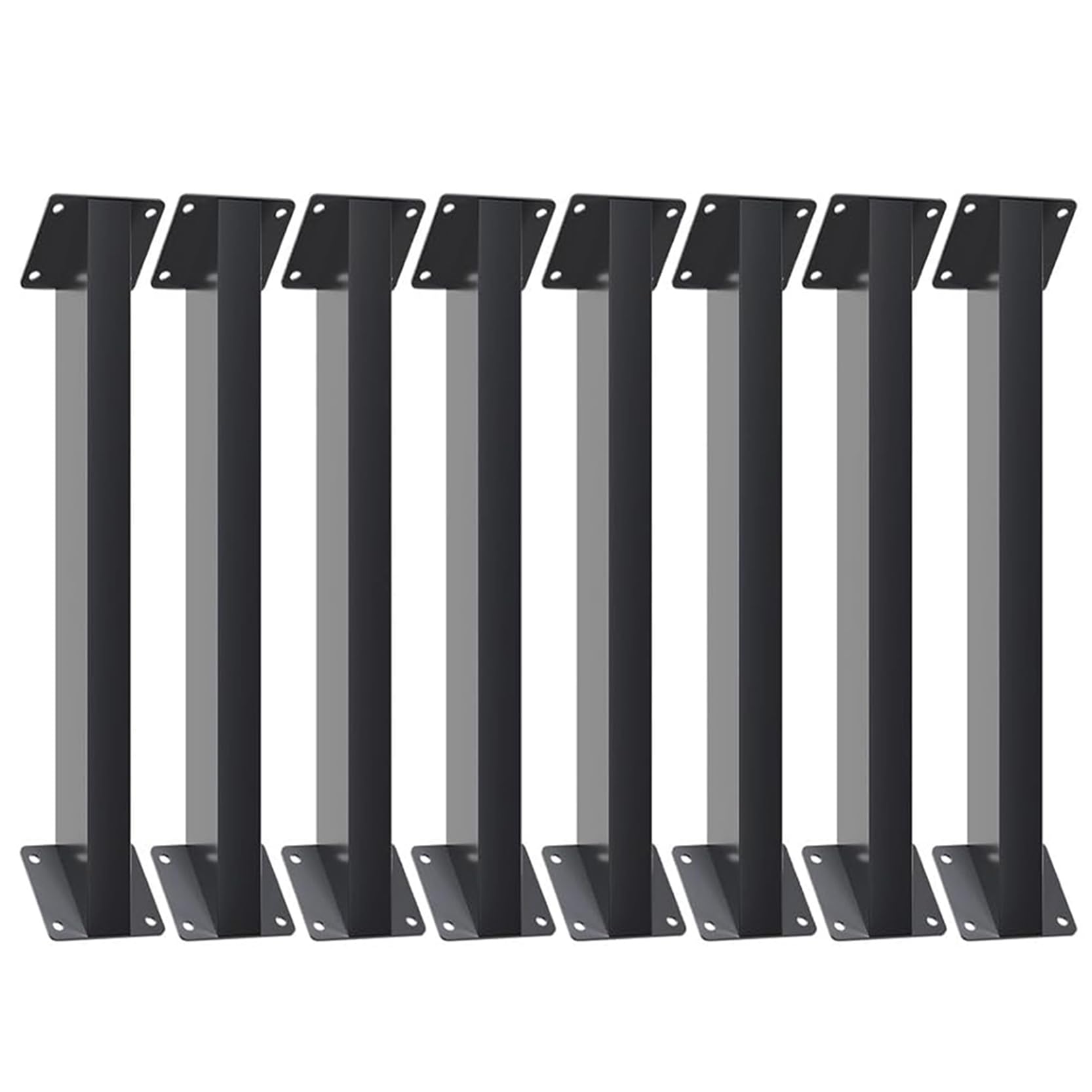 GOUZIBHD Black Roof Riser Beam Bracket, Inside Mount Roof Riser Beam Bracket for Gazebo Patios, Heavy Duty Connector Brace Bracket Pergola Kit, 8PCS 45-Degree Angle Bracket