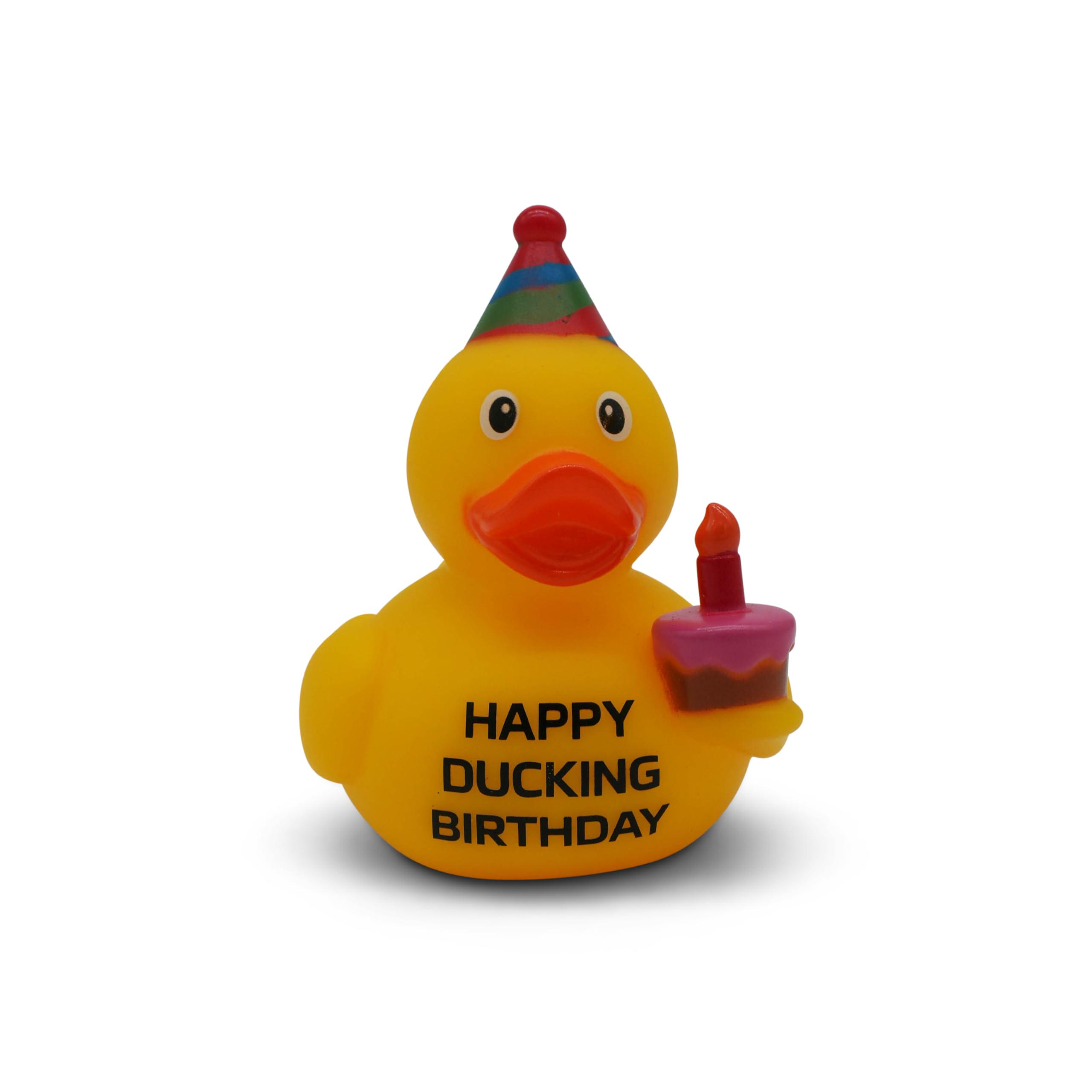 GOOFBALLS Funny Rubber Duck – Hilarious Decorative Duck for Bathroom, Desk, or Gag Gift – Quirky Collectible with Sarcastic Quote – Great Gift for Adults, Coworkers, or Friends-Happy Ducking Birthday — image 1