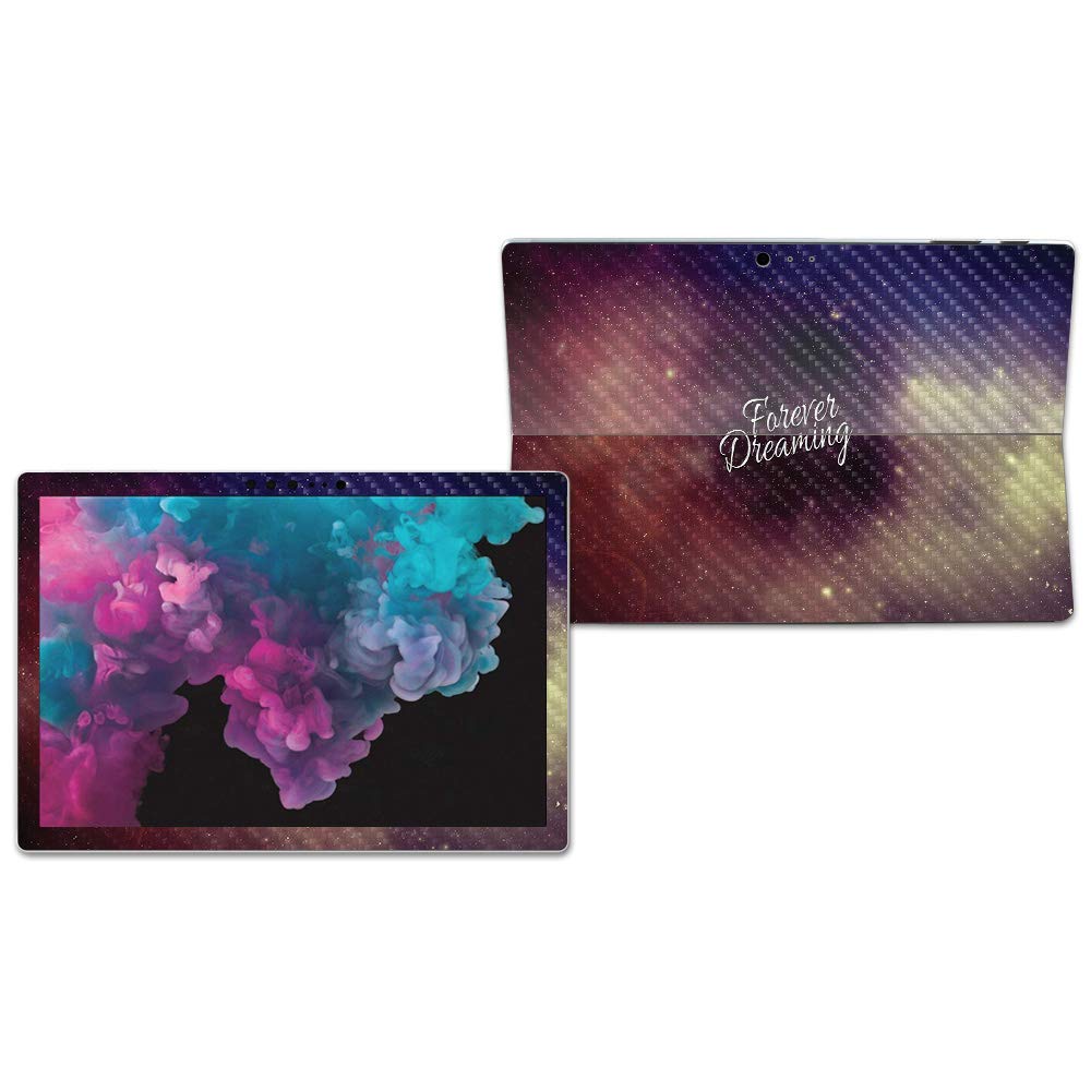 MightySkins Carbon Fiber Skin for Microsoft Surface Pro 6 - Forever Dreaming | Protective, Durable Textured Carbon Fiber Finish | Easy to Apply, Remove, and Change Styles | Made in The USA