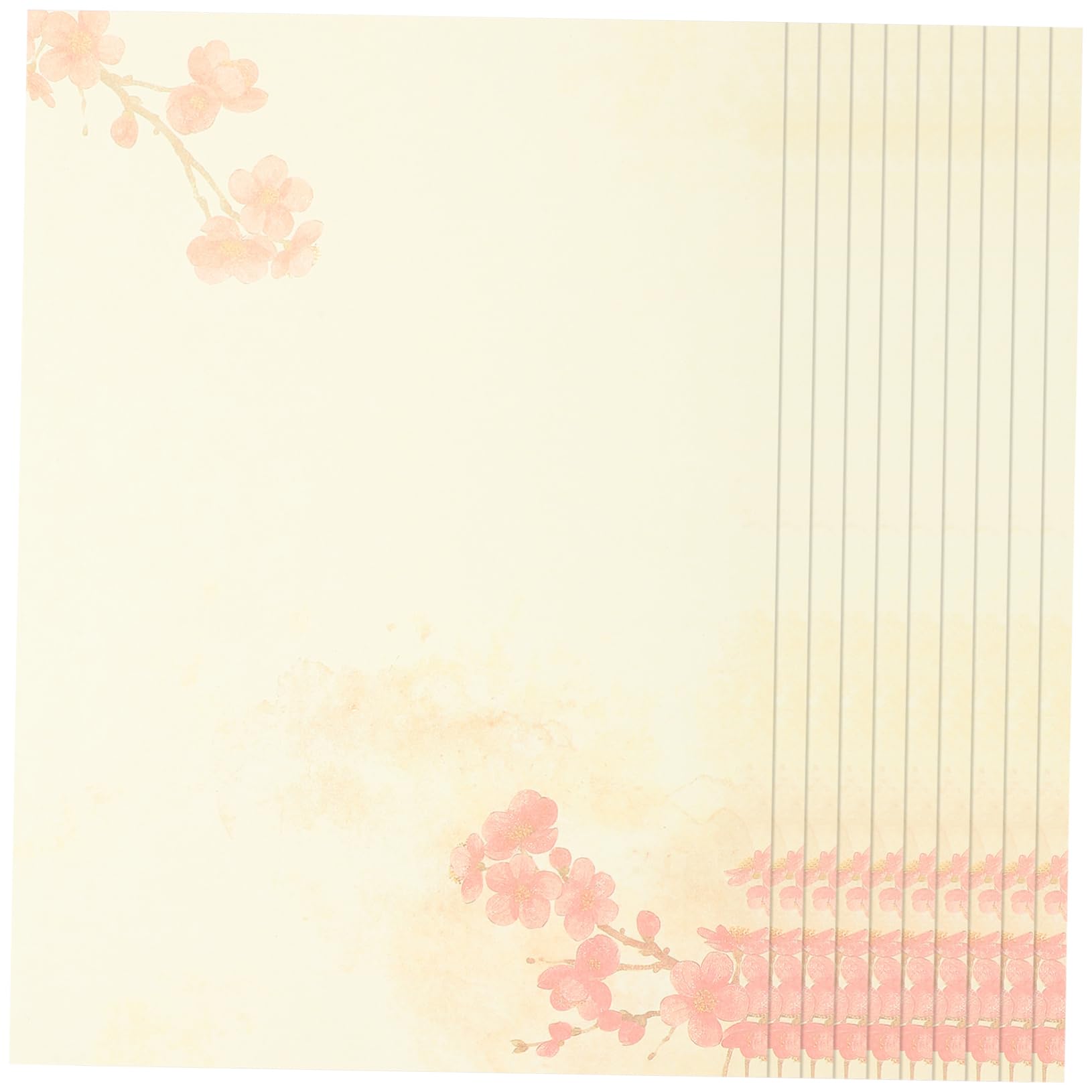 amazon-com-diyeah-80pcs-ink-colored-letterhead-border-design-paper-printable-stationary-writing-paper-stationery-floral-writing-paper-kawaii-stationary-flower-border-b5-chinese-style-office-products